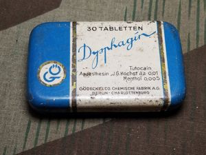 Dysphagin Tutocain Local Anesthetic Pill Container