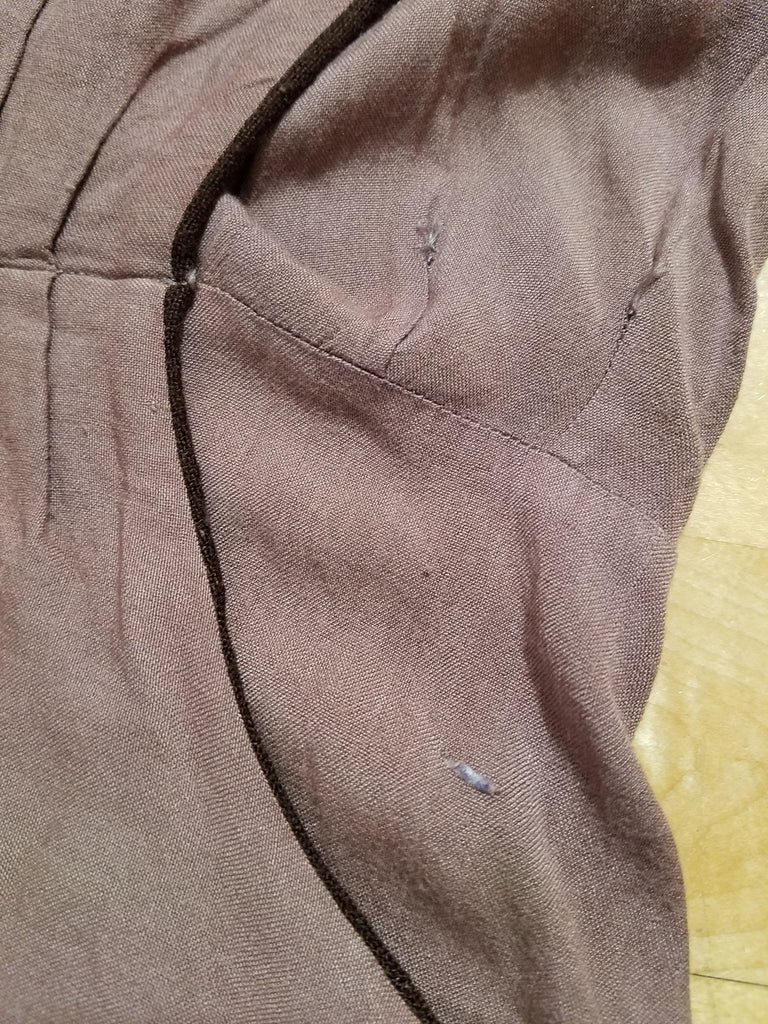 German Tan Dress with Brown Trim(B-36' W-27' H-34') — image 7