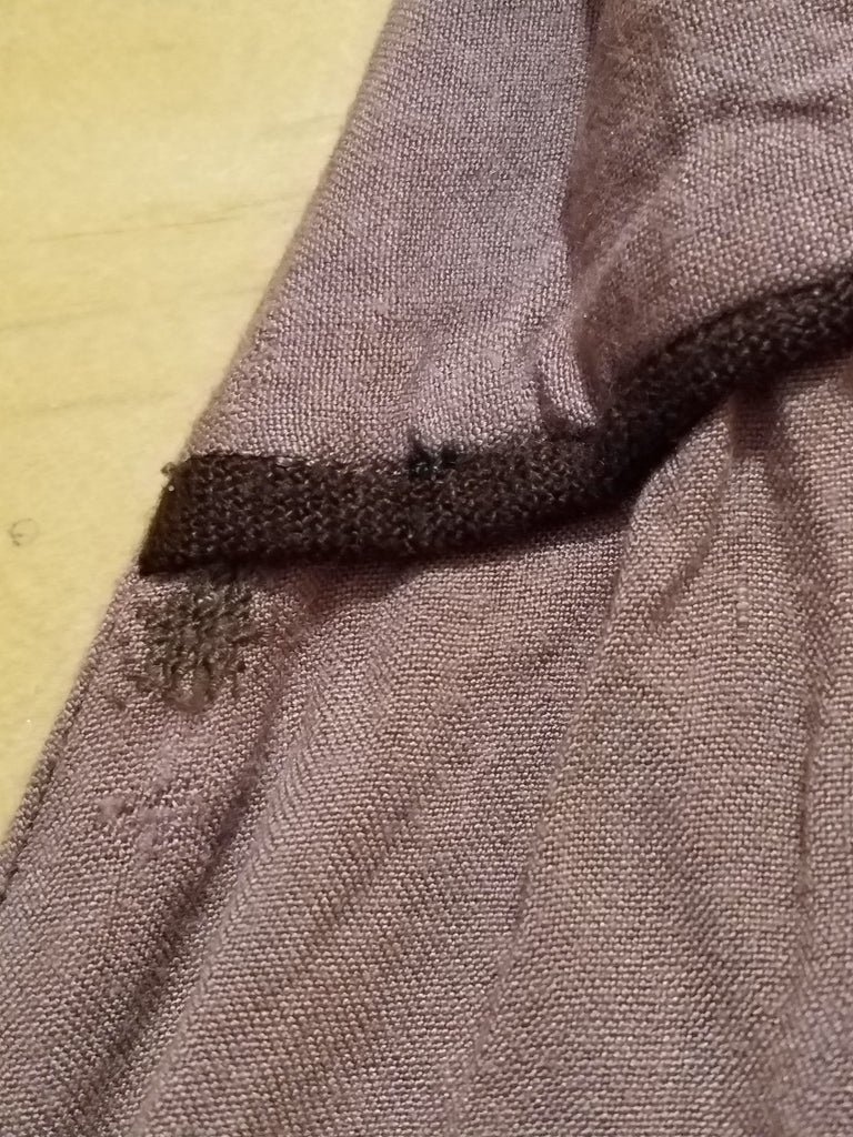 German Tan Dress with Brown Trim(B-36' W-27' H-34') — image 8