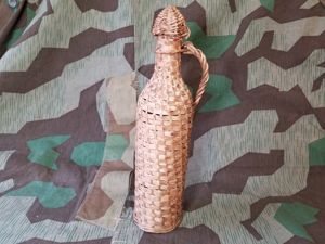 Glass and Wicker Jug