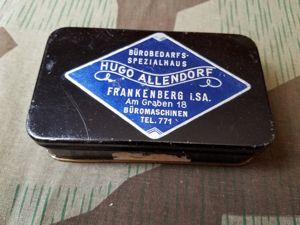 Typewriter Ribbon / Office Supplies Tin