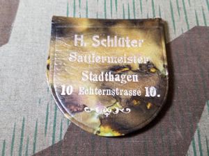 H. Schlüter Saddle Maker Advertsing Mirror