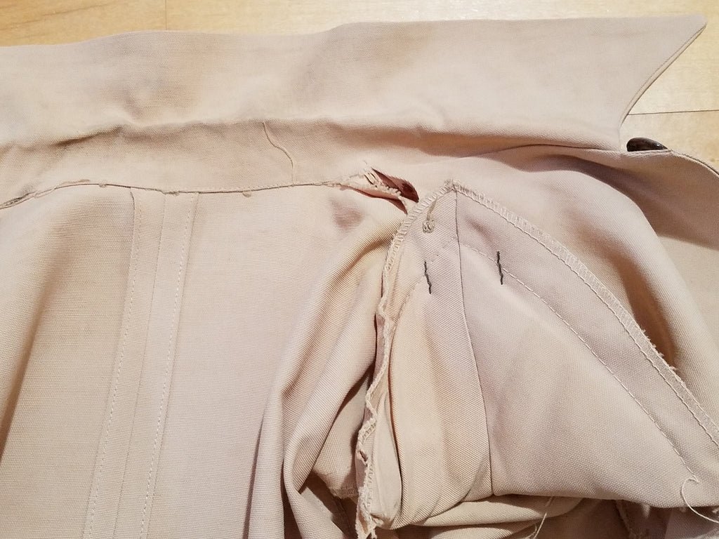 Beige Skirt Suit Bur-Mil Rayon(B-36' W-25' H-35') — image 12
