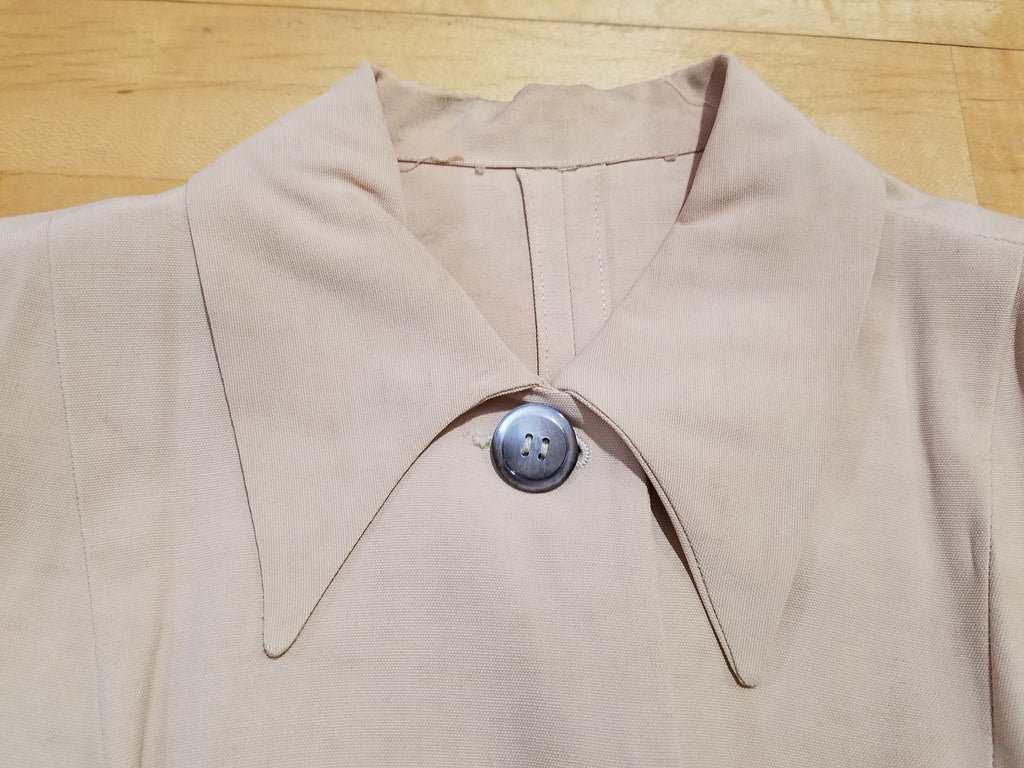 Beige Skirt Suit Bur-Mil Rayon(B-36' W-25' H-35') — image 7