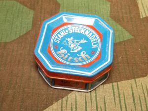 Hirsch Stahl-Stecknadeln Sewing Pin Container