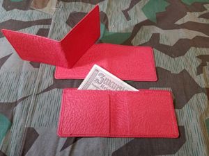 Red Pressed Paper Wallet