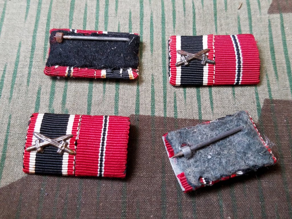 Original War Merit Cross and Eastern Front 'Frozen Meat' Ribbon Bar — image 2