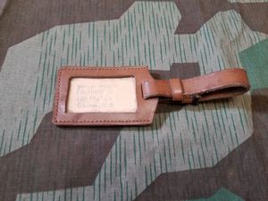 German Brown Luggage Tag