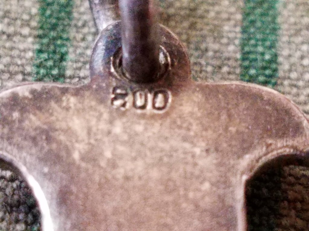 Evang. Frauenhilfe Silver Cross Pendant — image 2