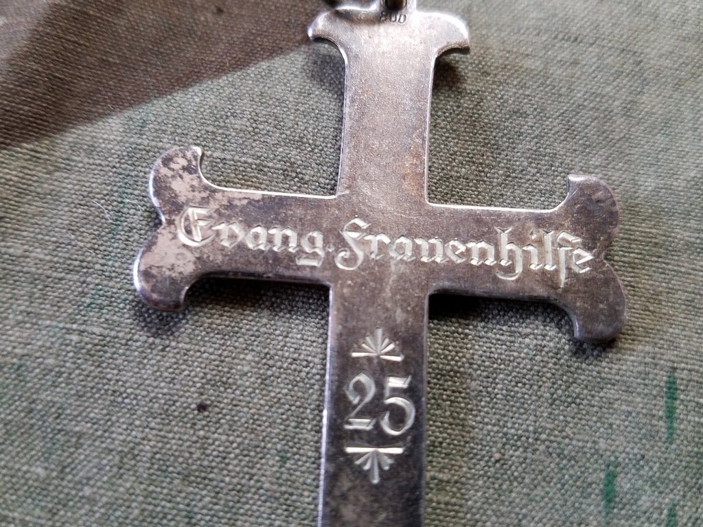Evang. Frauenhilfe Silver Cross Pendant — image 3