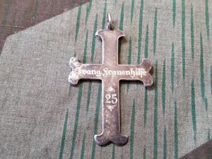 Evang. Frauenhilfe Silver Cross Pendant