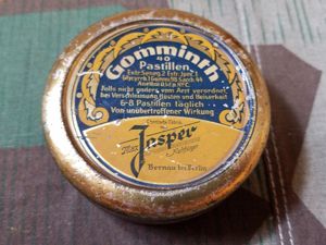 Original Gomminth Pill Tin for Cough and Fever