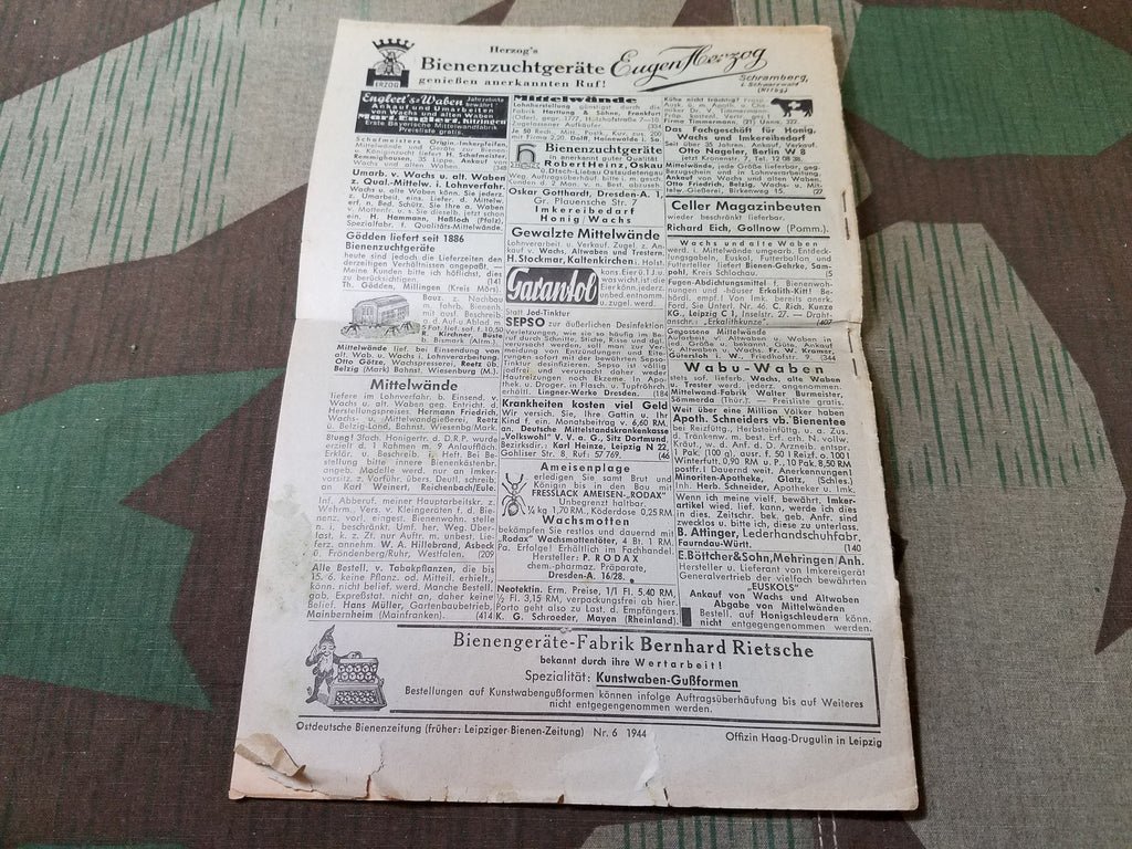 Ostdeutsche Bienenzeitung Beekeeper's Newspaper June 6 1944 — image 3