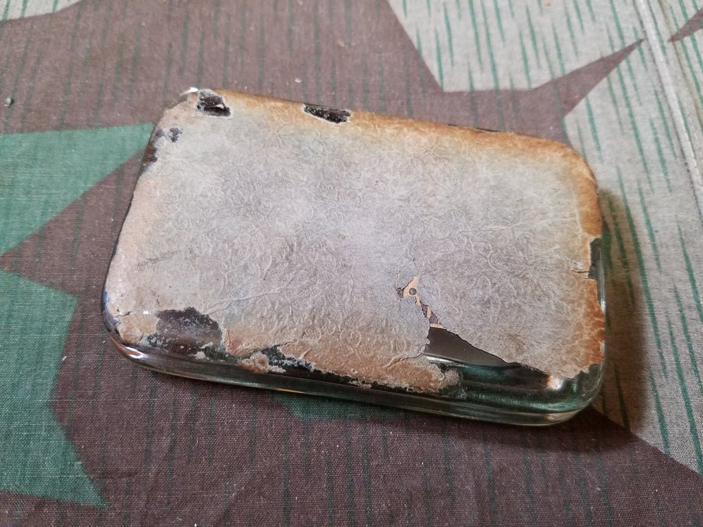 1930s Good Luck Glass Paper Weight — image 3