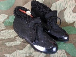 High Heel Boots with Lamb Wool Trim