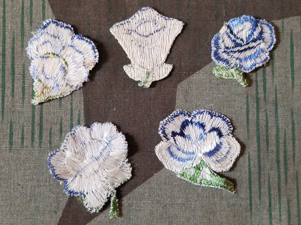 German Embroidered Flowers (Set of 10) — image 3