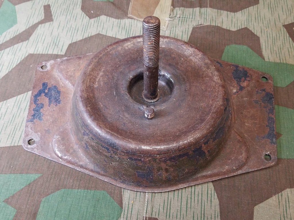Original German Motorcycle Spare Tire Bracket — image 2