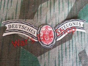 Deutsches Erzeugnis Bottle Neck Label
