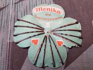 Monika German Bobby Pins on Card