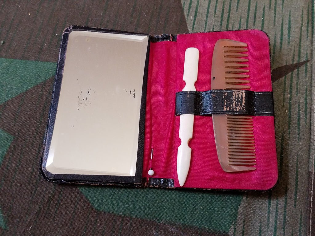 Gebrüder Rauh Advertising Travel Mirror and Comb — image 2