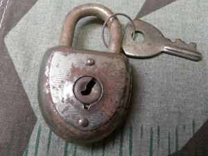 Small German Lock Shield Shape