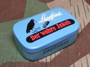 Original Chewing Tobacco Tin 'Der Wahre Jakob'
