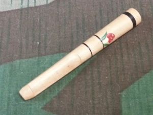 Painted Wood Cigarette Holder