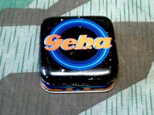 Original Geha Art Deco Typewriter Ribbon Tin