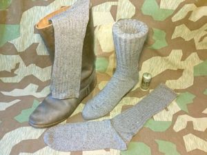 Original German Army Pattern Gray Socks (Size 3)