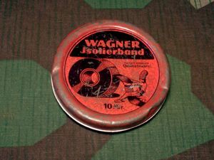 Original Wagner Electrical Tape Tin 10Meter