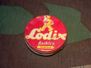 Original Lodix White Shoe Polish Tin