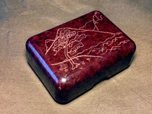 Original Bakelite Soap Dish with Carving