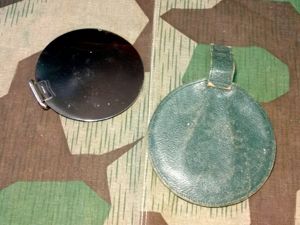 Original German Shaving Mirror with Case