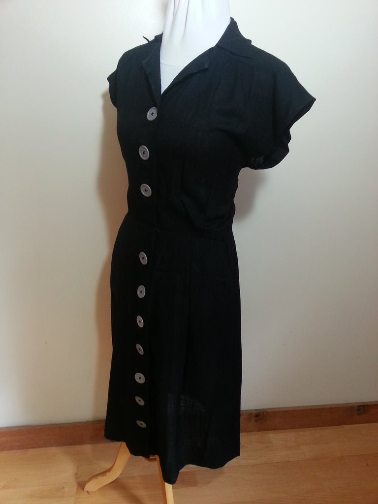 Black Dress with Gray Buttons(B-42' W-31' H-40') — image 3