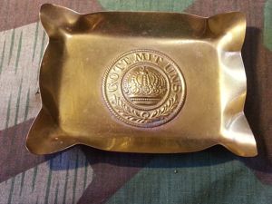 WWI German Belt Buckle Ashtray