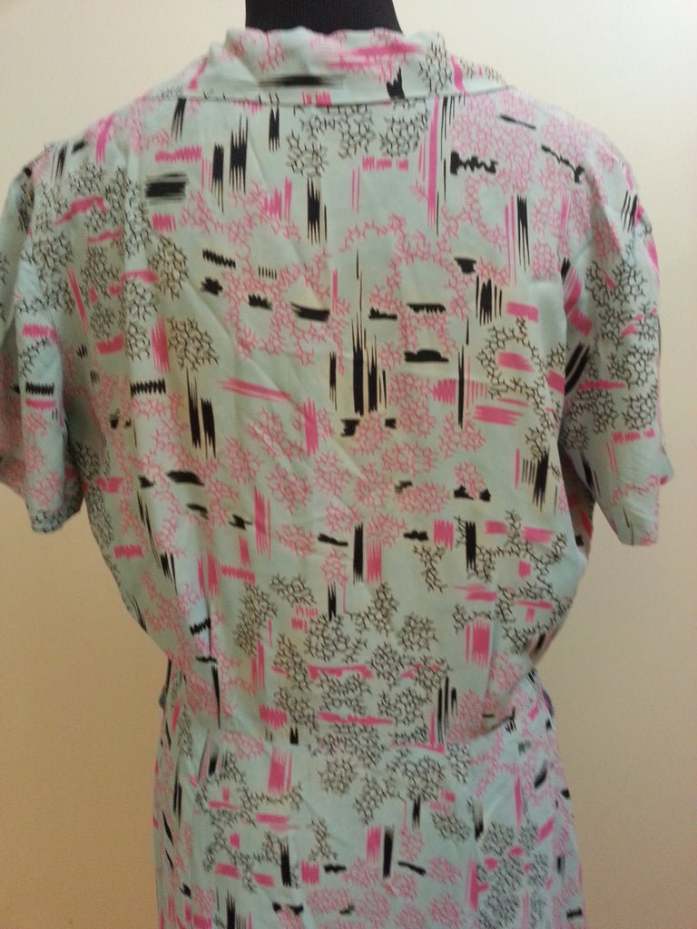 Light Blue Print Dress(B-44' W-34' H-46') — image 3