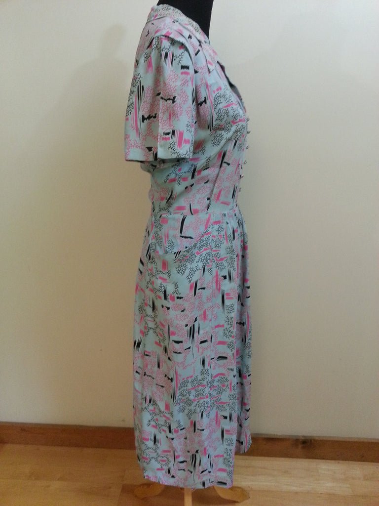 Light Blue Print Dress(B-44' W-34' H-46') — image 6