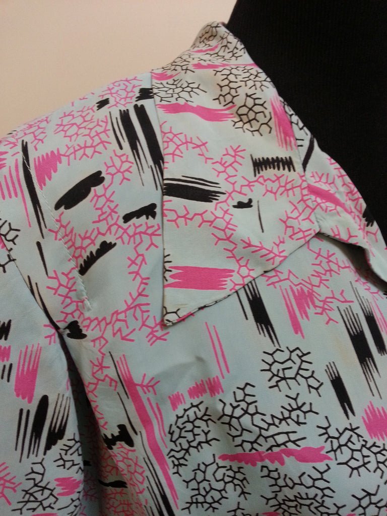 Light Blue Print Dress(B-44' W-34' H-46') — image 8