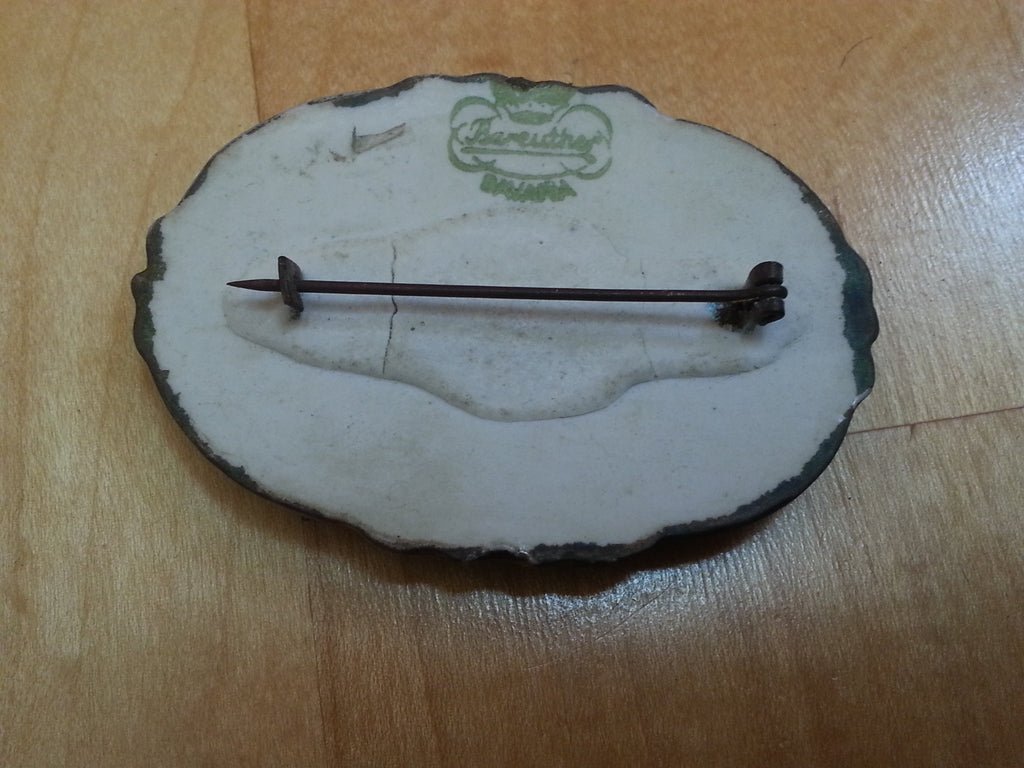 Bareuther Bavaria Handpainted Brooch — image 3