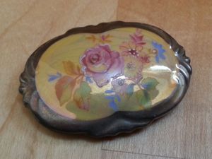 Bareuther Bavaria Handpainted Brooch
