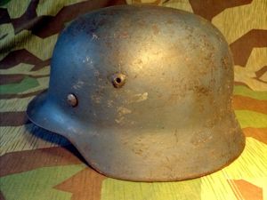 Original M35 Double Decal Luftwaffe Helmet 66 Shell