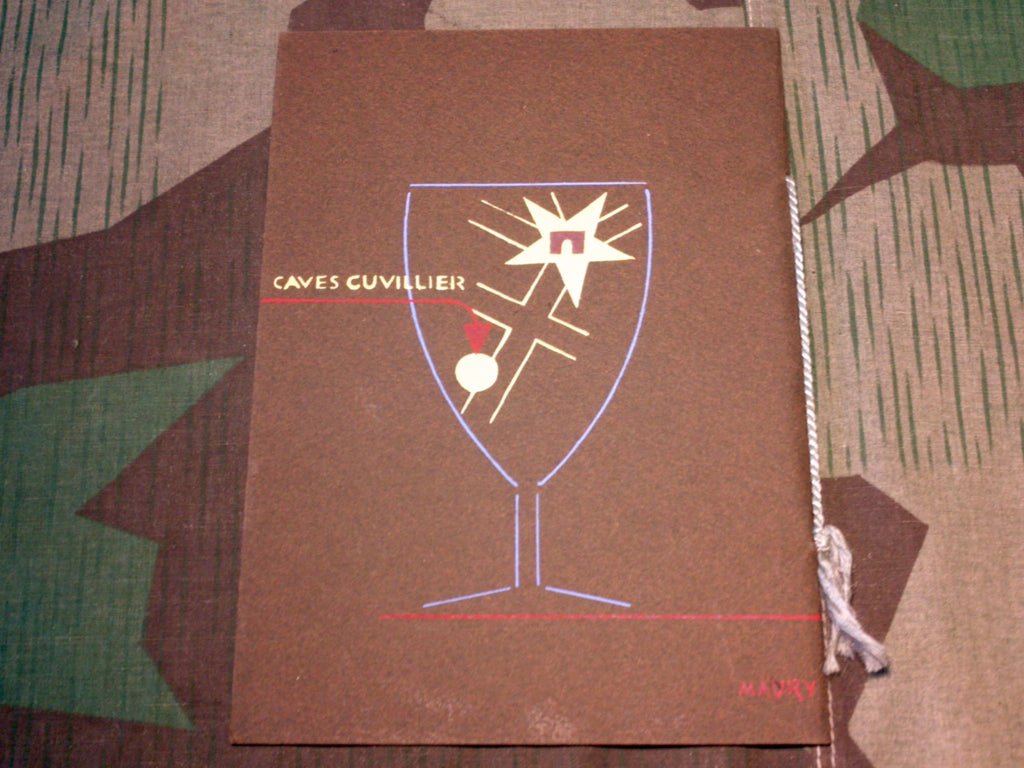 1933 French Wine Menu Caves Cuvillier Champs-Elysees Paris — image 3