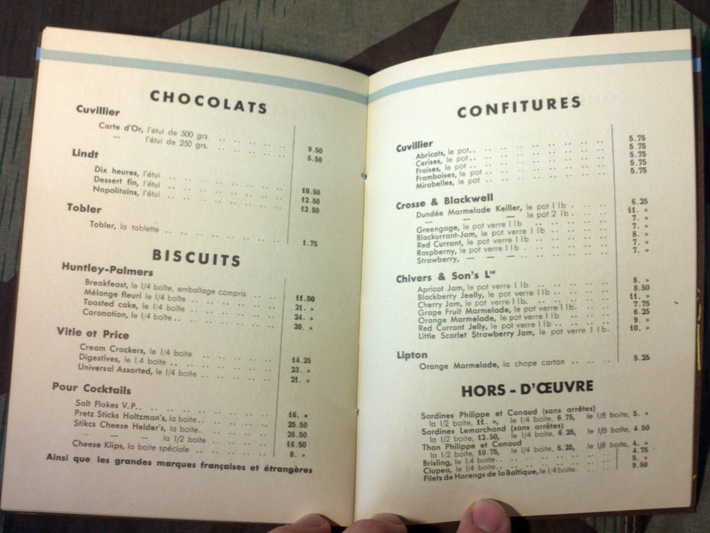 1933 French Wine Menu Caves Cuvillier Champs-Elysees Paris — image 4