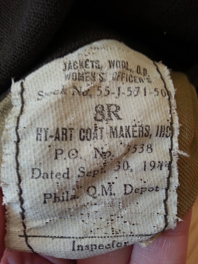 WAC Officer's Tunic (size 8R)(B-33' W-28') — image 5