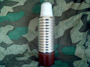 German Thermos with Bakelite Cup and Bottom
