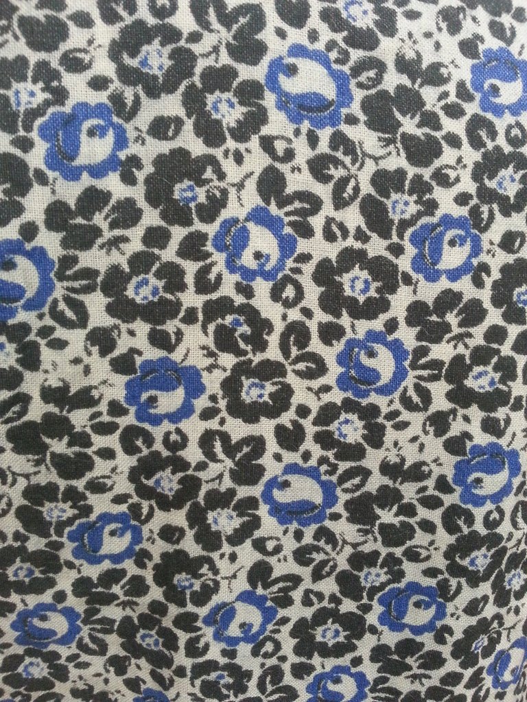 German Blue Print Dress(B-38' W-29' H-40') — image 6