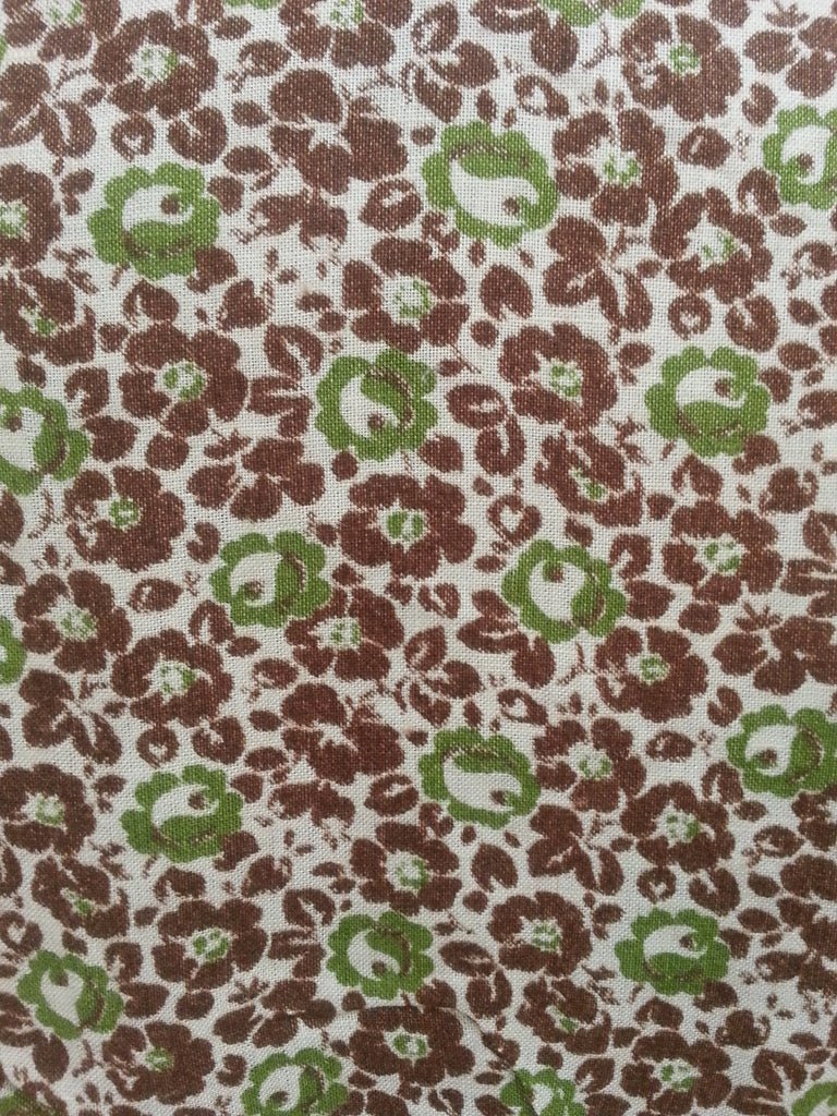 German Green Print Dress(B-38' W-30' H-40') — image 6