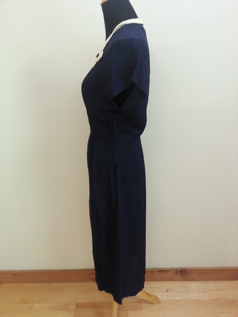 Dark Blue Dress w/ White Trim(B-38' W-29' H-36') — image 5