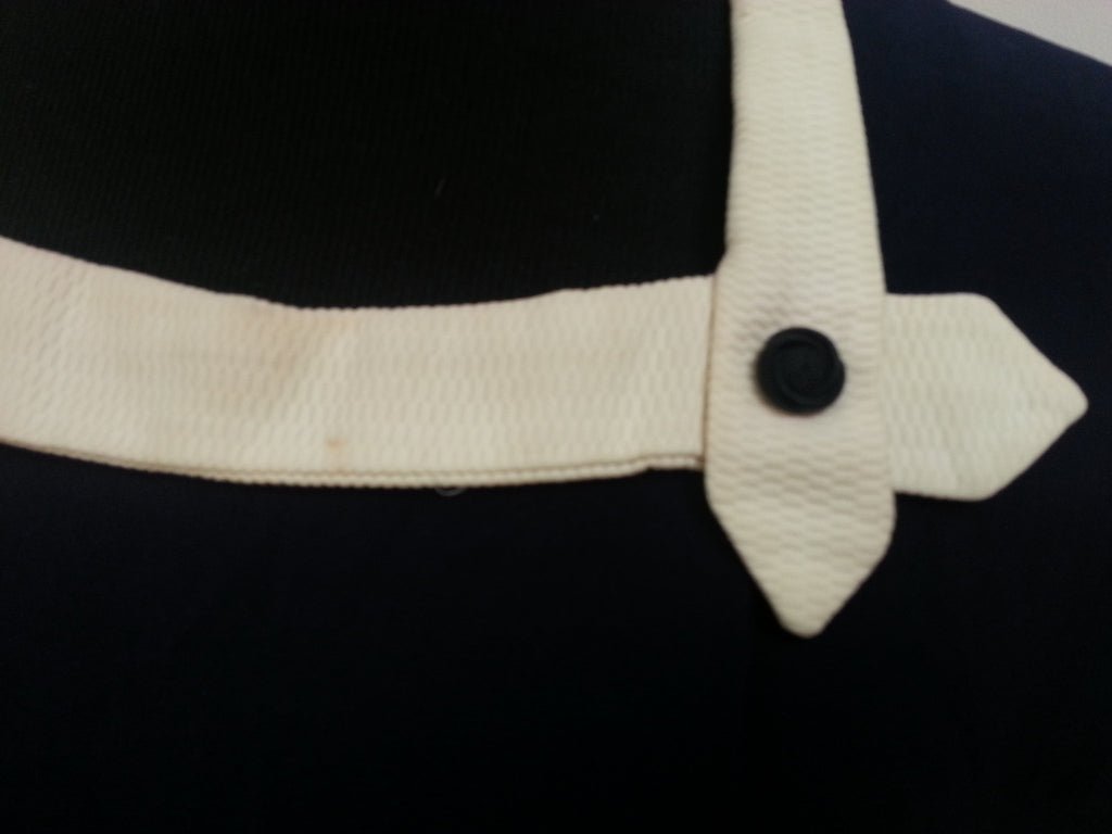 Dark Blue Dress w/ White Trim(B-38' W-29' H-36') — image 6