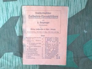 Deutsch-Englischer Soldaten-Sprachführer Phrase Book